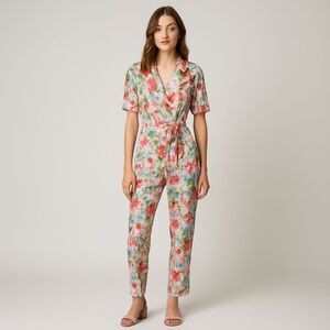 Revolve Anna Kay Kilyan Floral Wrap Front Jumpsuit